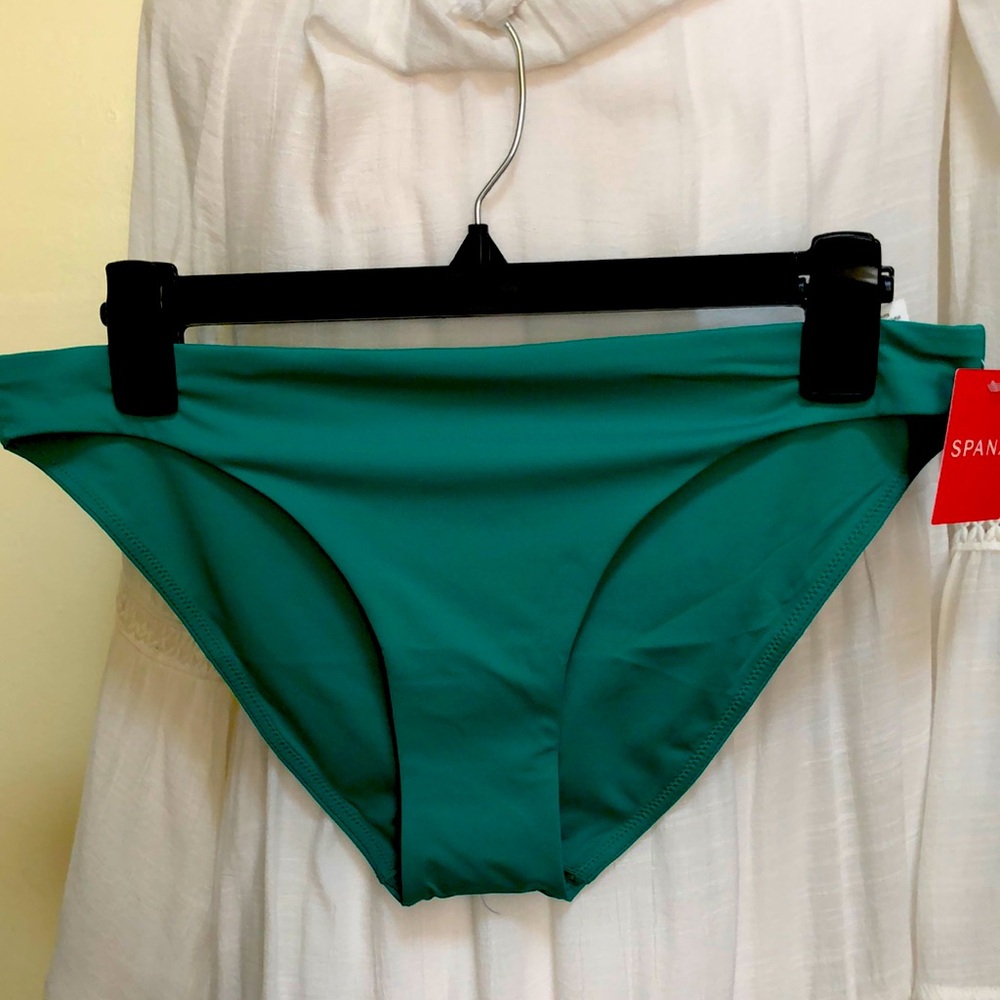 NWT SPANX Mystic Green Swim Bikini - Size Medium